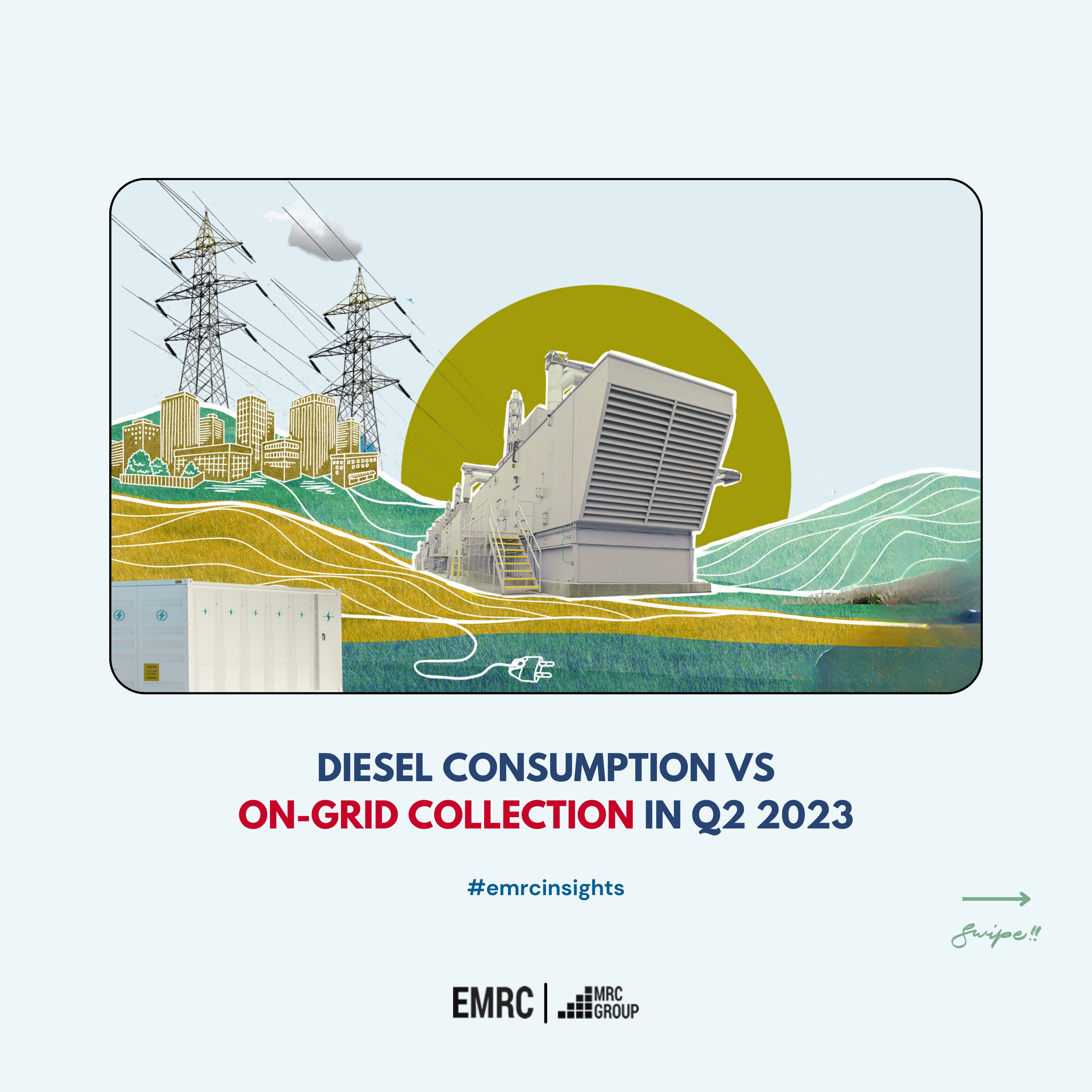 Diesel Consumption Vs On-Grid Collection in Q2 2023