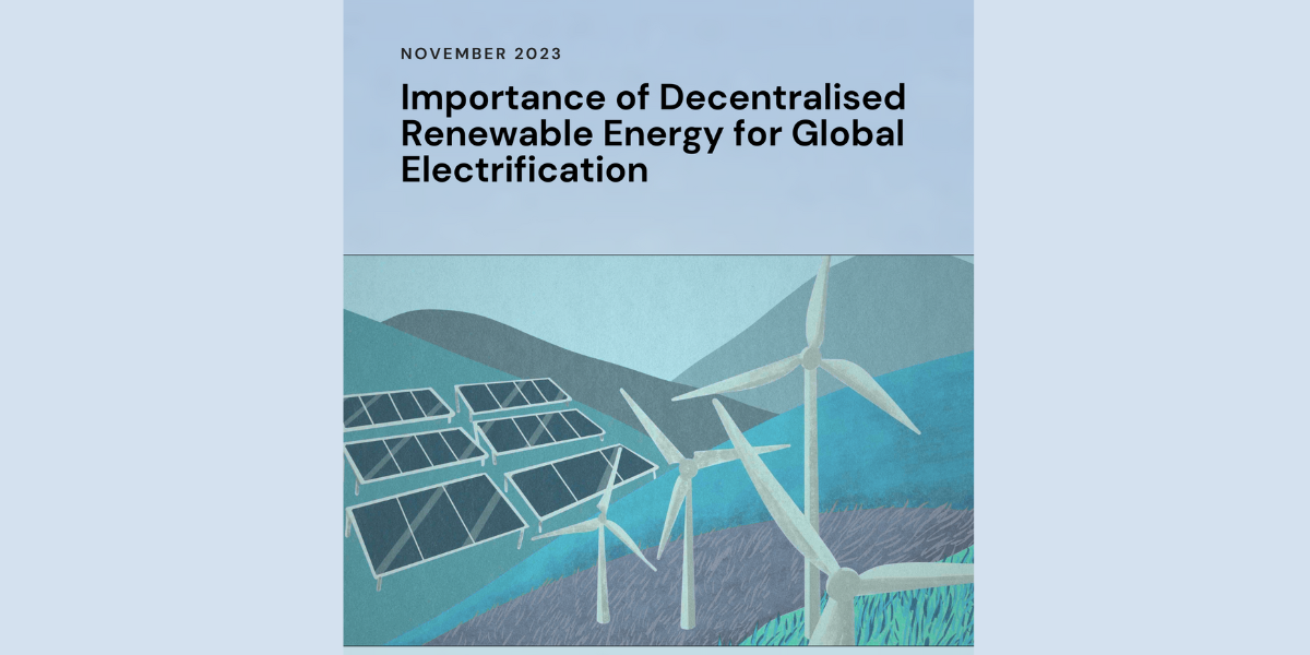 Importance of Decentralised Renewable Energy for Global Electrification-pager